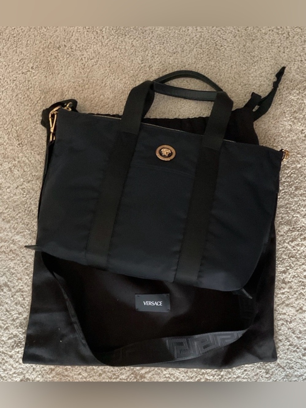 Versace Nylon shoulder bag NEW